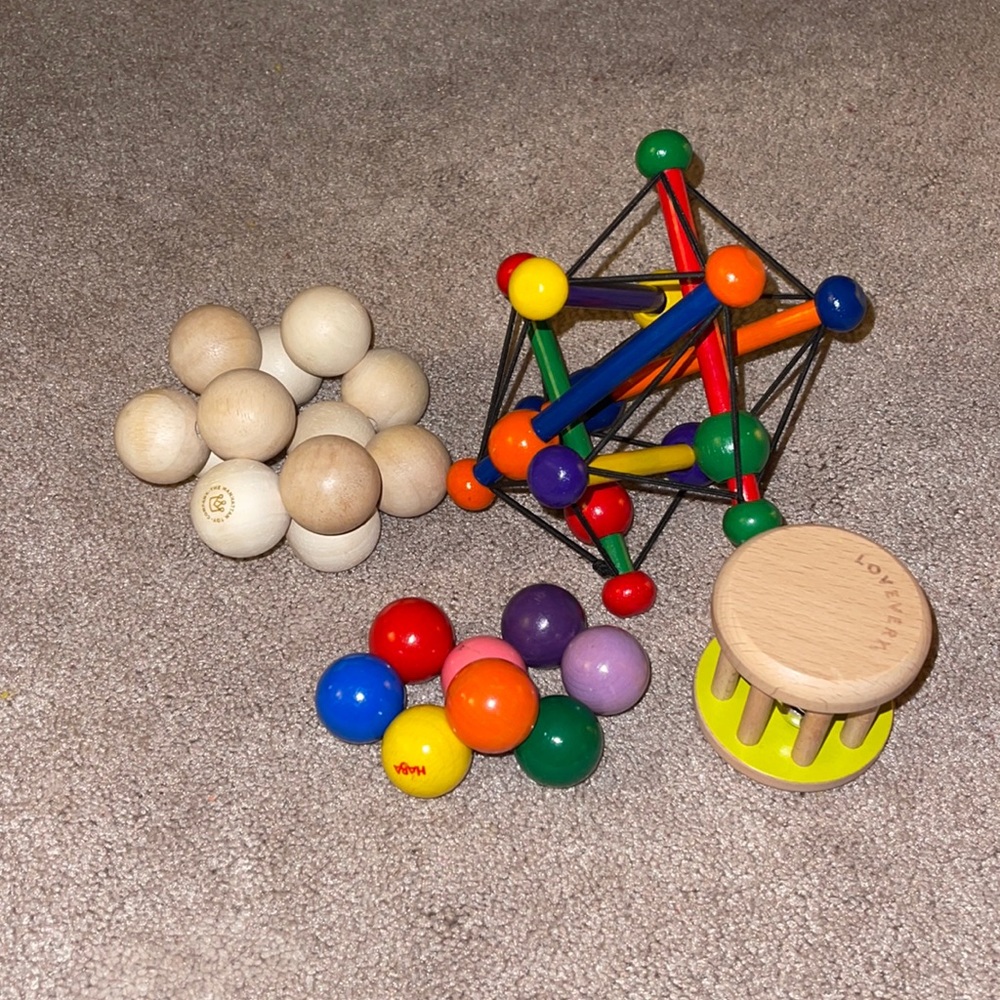 Wood toy lot